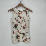 Lovecappella Cream Floral Bird Print Sleeveless Tank Top XS White Photo 4
