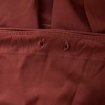 Athleta Pants Women Medium Ultimate 7/8 Tight Rust Orange Bright Mesh Athleisure Photo 4