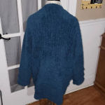 Barefoot Dreams  Womens Dark Teal Cozychic Boardwalk Cardigan Sweater‎ Large Photo 1