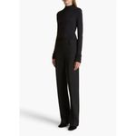 KHAITE  Rolina Top in Black Small Womens Long Sleeve Mock Neck Photo 13
