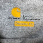 Carhartt Original Fit Long Sleeve Pocket T-Shirt Gray Size L Photo 3