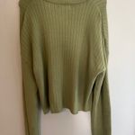 PacSun Green Cropped Sweater Photo 1