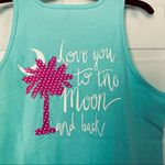 Tank top Love You to the Moon and Back M Green Size M Photo 3