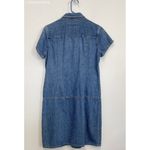 Ann Taylor  Blue Vtg 90s 100% Cotton‎ Denim Short Sleeve Shirt Dress - Size 10 Photo 2
