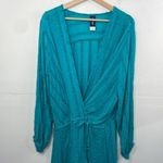 Swimsuits for all HARLEY WRAP COVER UP TUNIC Teal size 18/20 Photo 2
