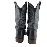 Tony Lama  Boots Womens Size 5.5B Cross Stitched Black Western Cowgirl Rodeo Photo 5