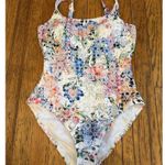 Johnny Was NWT  Neon Jungle Eyelet One Piece Swimsuit Size XL $228 Photo 5