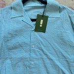 New daily drills seersucker top, size small White Photo 1