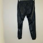 Commando  Black Faux Leather Joggers Women's Medium going out alt grunge party Photo 4