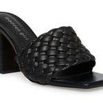 Madden Girl Golden-w Braided Block-Heel Mule Sandals, black, Size 10 Photo 0