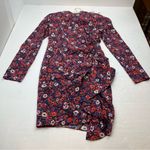 Veronica Beard  Louella Berry Floral Print Silk-Satin Mini Dress 4 NEW *TINY FLAW Photo 15