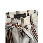 Primark Women's Pants S White Brown Striped Photo 3