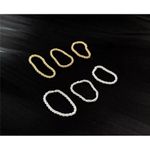 Boutique NEW Dainty Diamond Cut White Gold Plated‎ Silver Bendy Ring, Size 5 Photo 8