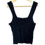 Abercrombie & Fitch  Black Ribbed Knit Cropped Tank Top Crop Top Tank Top Size L Photo 1