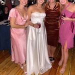 Amazon Peach Off-Shoulder Midi Dress Photo 4