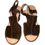 Barbara Barbieri Brown Wedge Sandals women's size 7.5 boho summer‎ vacation Photo 0
