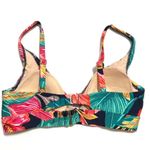 Kona Sol  Tie Front Tropical Floral Bikini Top NWOT S Photo 2