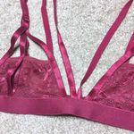 Anemone  Strappy Lace Red Bralette Size Small Photo 2