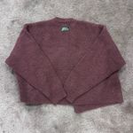 Daily Drills  Single Button Ribbed Burgundy Cardigan Sweater in Wine New XS/S Photo 7
