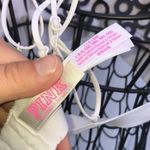 PINK - Victoria's Secret Pink Victoria’s Secret white lace bralette size large floral print causal sexy​​ Photo 4