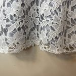 Adiva Women's Size Small Halter Top Blue/White Striped Lace Overlay Casual # Photo 11