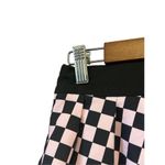 Romwe Black Checkered Pleated Mini Skirt Ring Zipper Streetwear Punk Rave Photo 2