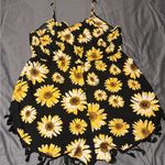 Floral Sunflower Romper Black Size undefined Photo 0