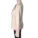 Votre Nom Womens Moto Jacket Coat Asymmetrical Zip Lightweight Beige Size 12 Photo 2
