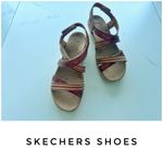 Skechers shoes size 6 brown wedge sandals Beverlee Photo 1