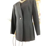 Kasper And Company ASL Women Jacket Size 6 Black 100% Wool V Photo 1