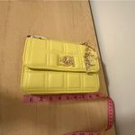 Bebe  Yellow Quilted Mini Bag with Chain Photo 3