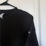 Alo Yoga Cityscape Sweatshirt Dress in Black Photo 7