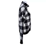 Ralph Lauren Lauren  Sweater Womens Medium Black White Buffalo Plaid Soft Photo 4