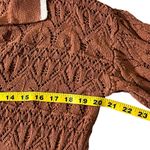 Universal Threads Universal Thread Knitted Sweater Rust/White Size Small Photo 5