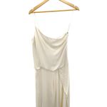 Haute Hippie  100% Silk Asymmetric One Shoulder Draped Wide Leg Jumpsuit Sz 6 Photo 1