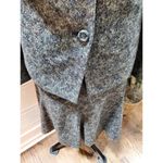 Albert Nipon Women's Gray Polyester Long Sleeve Jacket & Skirt 2 Piece Suit 16 Photo 3