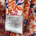 Rose + Olive Floral Smocked Tunic Top Size 1X Multicolor Lightweight Boho Office White Photo 7