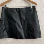 Skylar + Madison women's large black faux leather skirt Photo 0