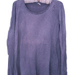 Magnolia Pearl  Oversized Distressed Tee Purple Gray Boho Hippie Fairy Grunge Photo 0