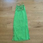 Something Navy  - Silky Essential Slip Dress in Green Photo 3