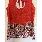 Akemi + Kin  Anthropologie Floral Tie Back Sleeveless Tank Top Shirt XS Petite Photo 3