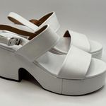 Robert Clergerie Cora Leather Platform Slingback Sandals Sz 11 Black Photo 3