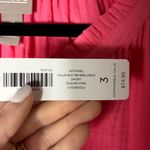 Chico's NWT Chico’s Women’s Short Sleeve Gauze Ruffle Sugar Pink Dress size 3 (14-16) Photo 4