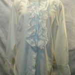 Ralph Lauren women shirts-blouses/ruffle-trim-cotton White Size 1X Photo 0