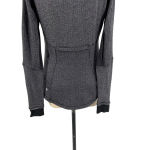 Lululemon  Base Runner 1/2 Zip Heathered Herringbone Heathered Black Size 8‎ Photo 10