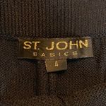 St. John Basics Black Santana Knit Pants Size 4 Photo 10