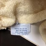 Vintage 70s Miss Joni of California Pastel Yellow Floral Appliqué Knit Dress szL Size L Photo 4