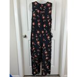 SONOMA Black Floral Jumpsuit Women's XL V Photo 4