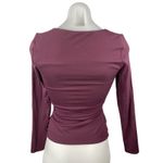 Aritzia Contour Womens Purple Stretch Scoop Neck Long Sleeve Tee T-shirt Top S Photo 1