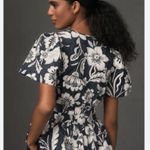 Anthropologie NWOT Somerset Blouse tropical black white floral top - XS Photo 1